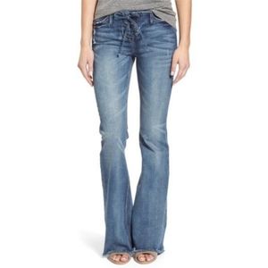 Hart Lace Up Flare Denim Size 26